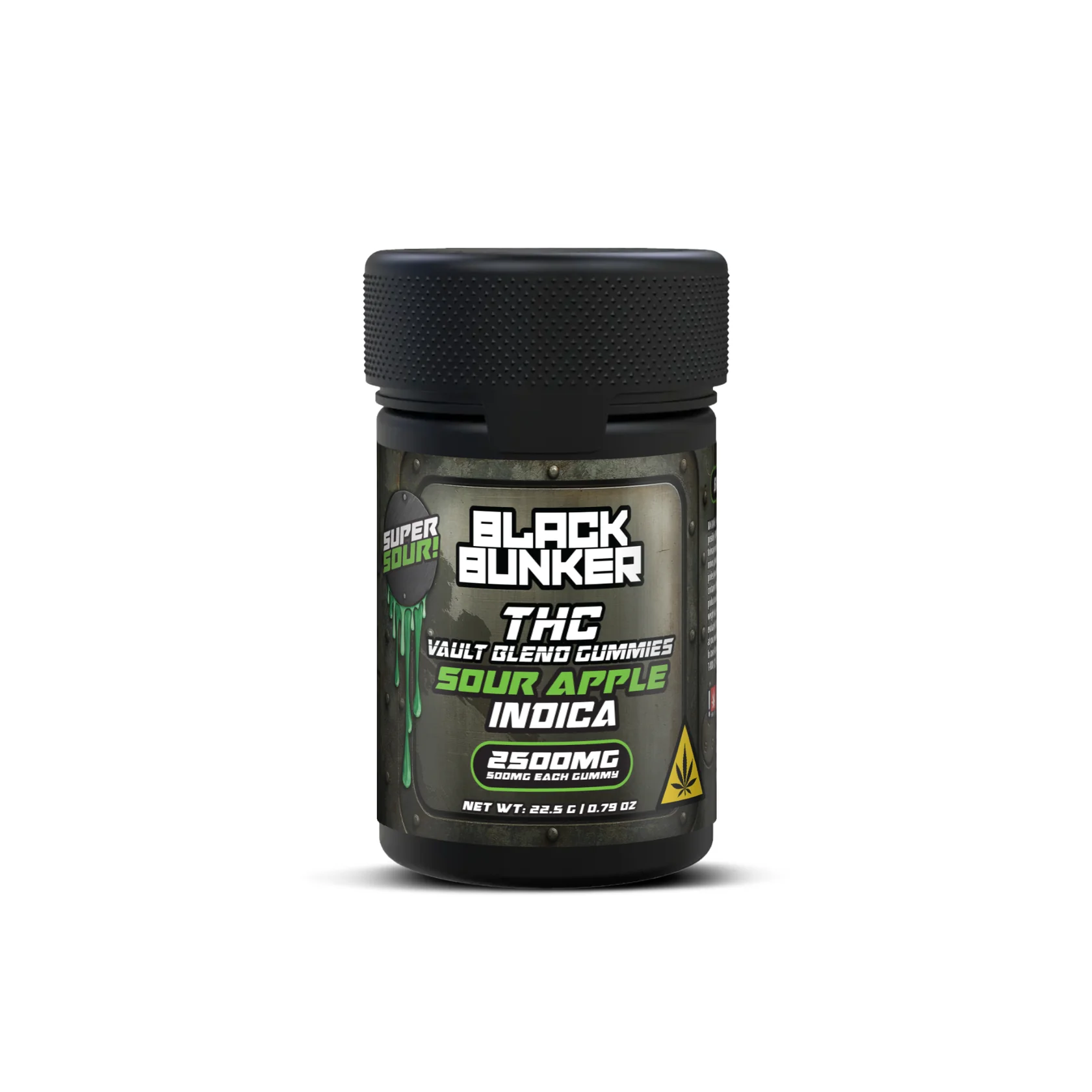 Black Bunker 2500MG (SOUR APPLE) 5CT Indica
