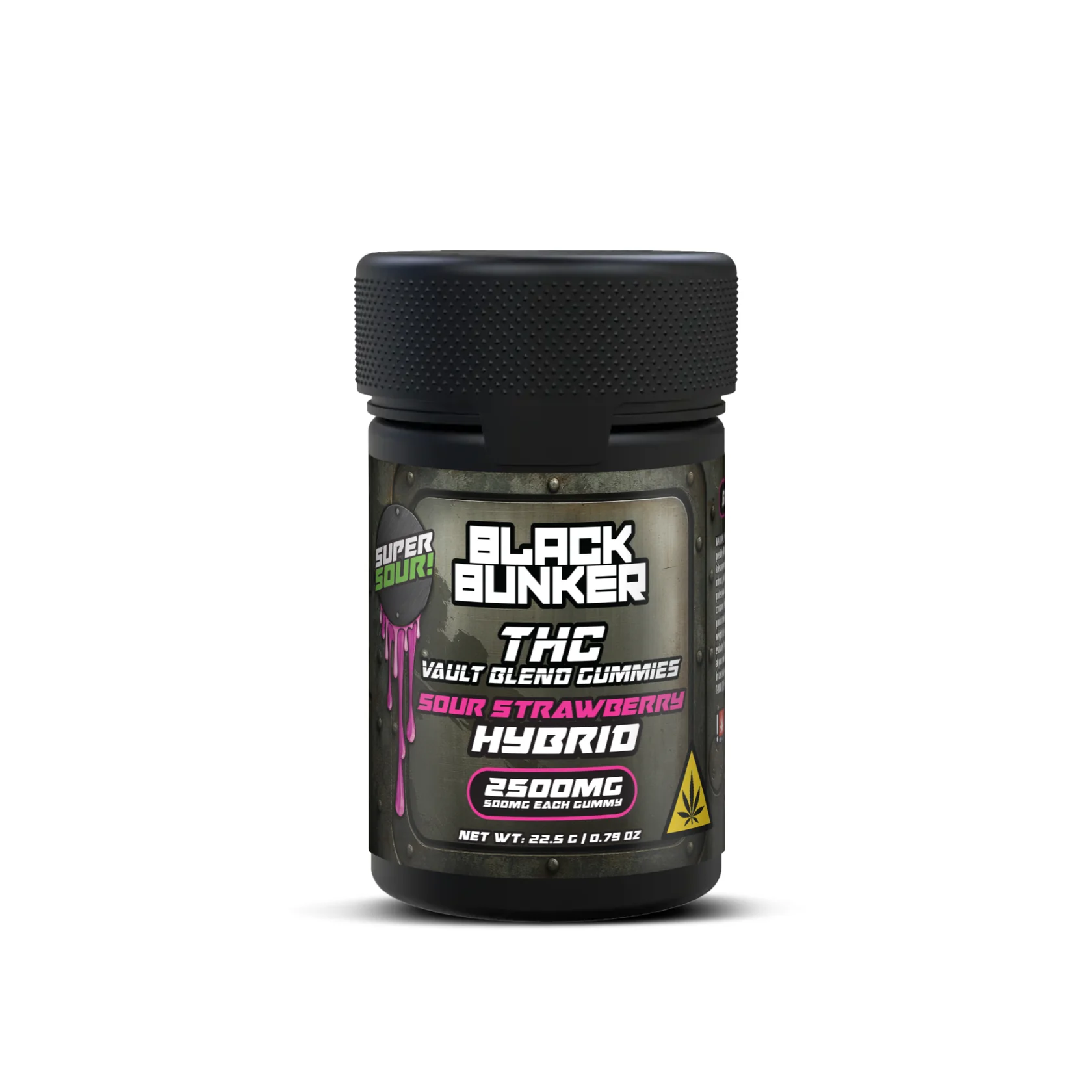 Black Bunker 2500MG (SOUR STRAWBERRY) 5CT Hybrid